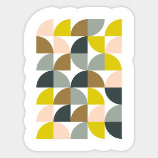 Modernist Pastels Sticker